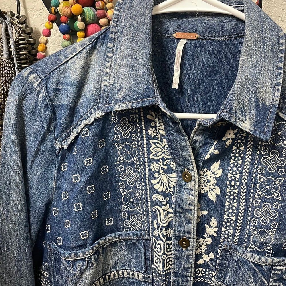 EUC Free People Bandana Tunic
